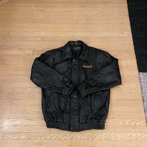 Black Leather Harrah’s Jacket